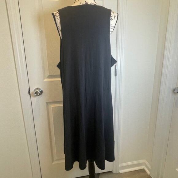 ATHLETA DRESS SANTORINI THERA SZ XXL BLACK VERSATILE MINIMALIST MODAL/SPANDEX - Picture 8 of 15